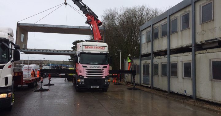 Modular Porta Cabin building moving lifting transport